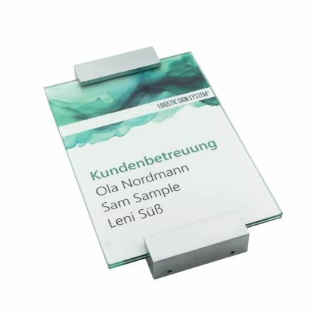 Tuerschild VITRUM A Glasschild, fuer Buero Din A5
